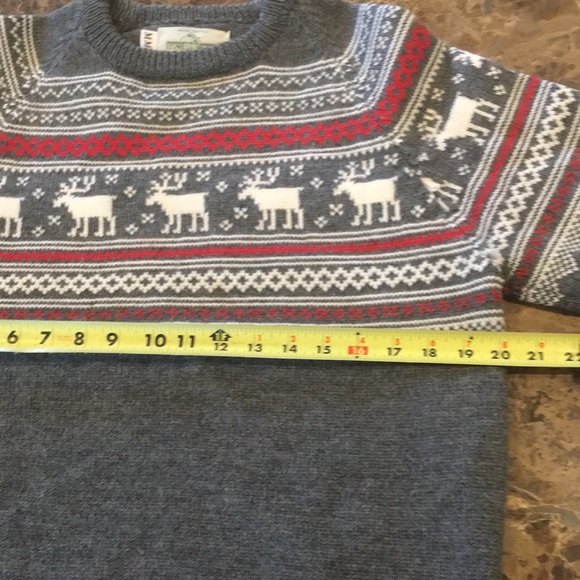 VTG Stowe Woolens Handcrafted Wool Fair Isle Nordic Ski Holiday Sweater Unisex M - Picture 13 of 15